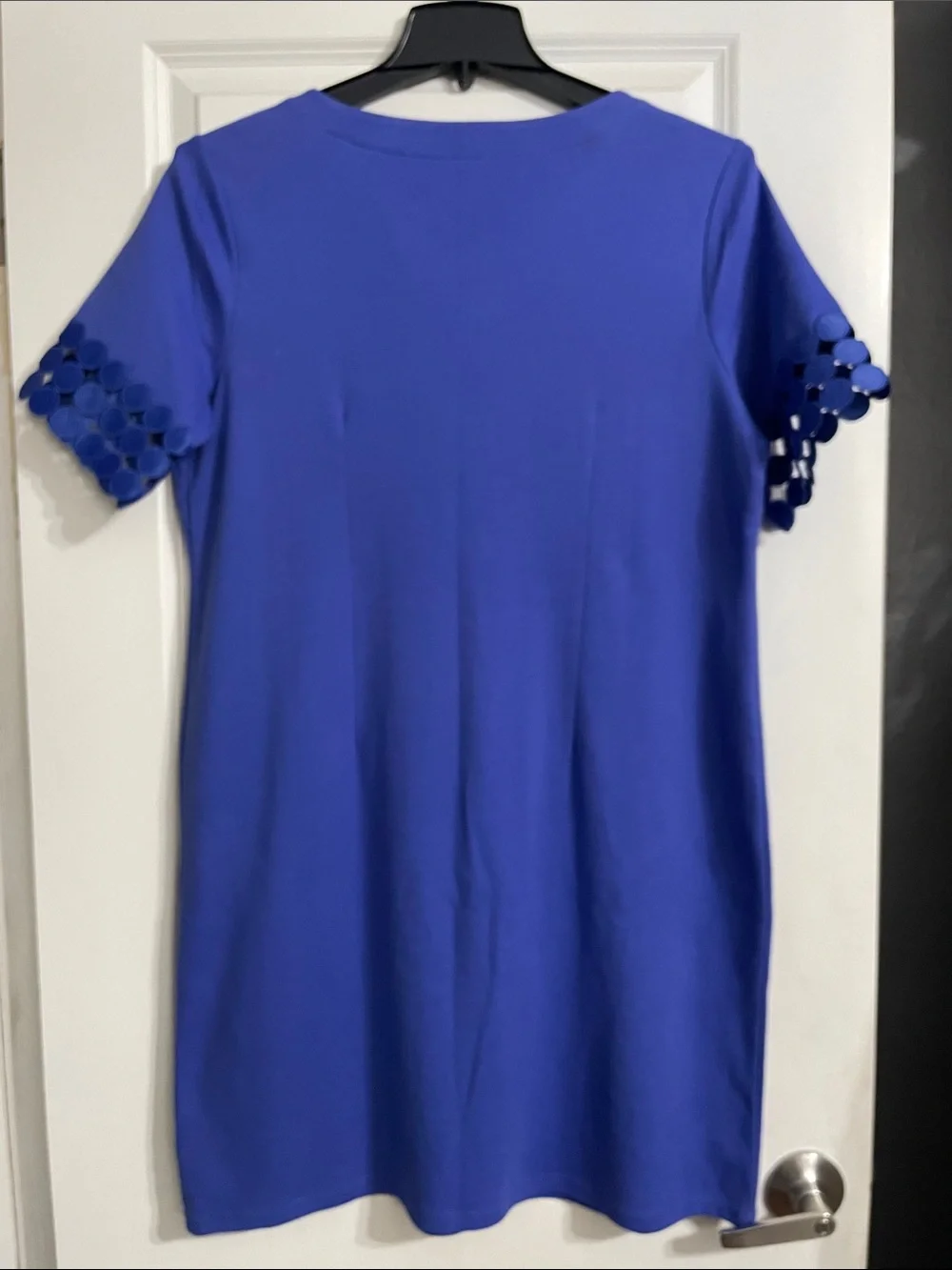 Talbots LACE ELBOW SHIFT DRESS BLUE SIZE 1XP